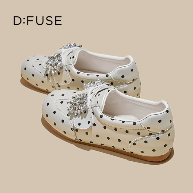 13670000.墨斯本D:Fuse/迪芙斯新款时尚水钻单鞋温柔少女豆豆鞋星期六集团DFE111234J