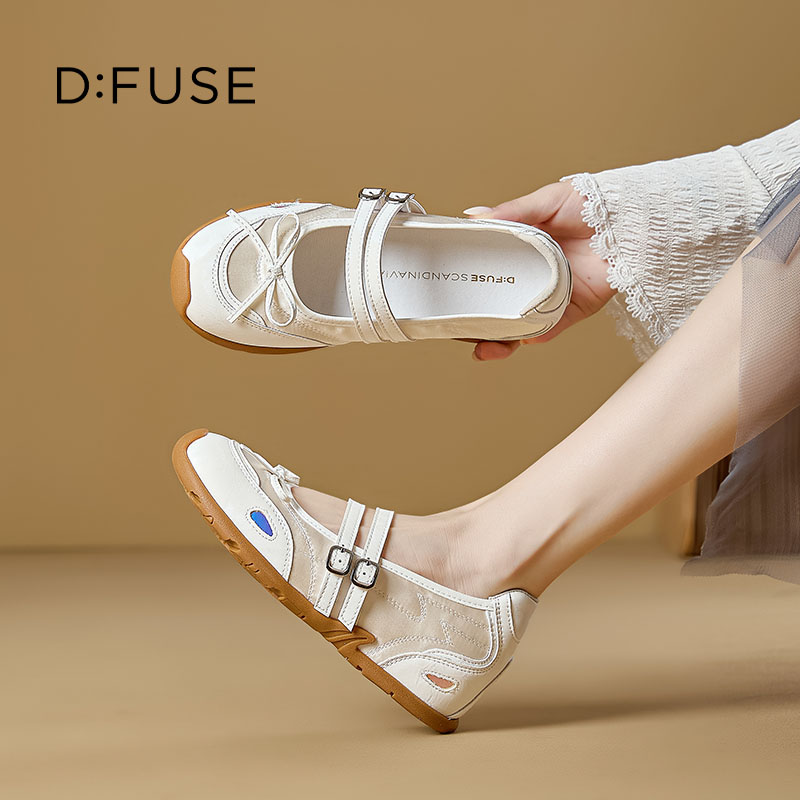 13670019.墨斯本D:Fuse/迪芙斯新款芭蕾风运动百搭休闲女单鞋星期六集团DFE111116J