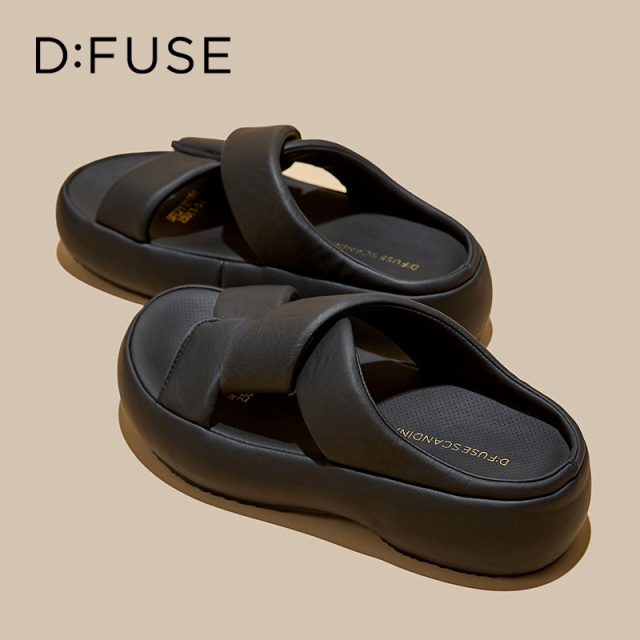 13670013.墨斯本D:Fuse/迪芙斯新款时尚豹纹潮流沙滩女拖鞋星期六集团DFE211018I