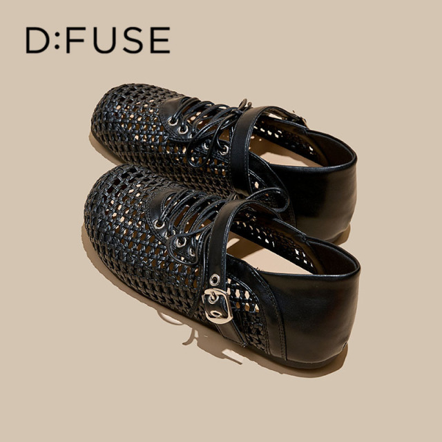 13670005.墨斯本D:Fuse/迪芙斯新款镂空编织透气女单鞋星期六集团DFE111115J