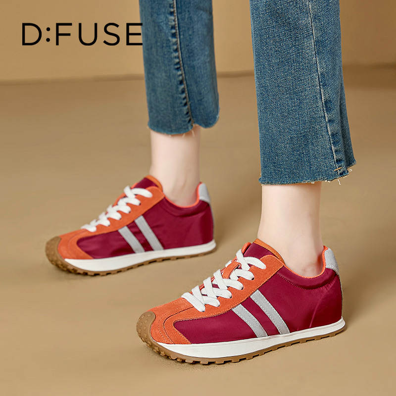 13670021.墨斯本D:Fuse/迪芙斯新款韩系风厚底拼色潮流休闲女鞋星期六集团DFE111247J
