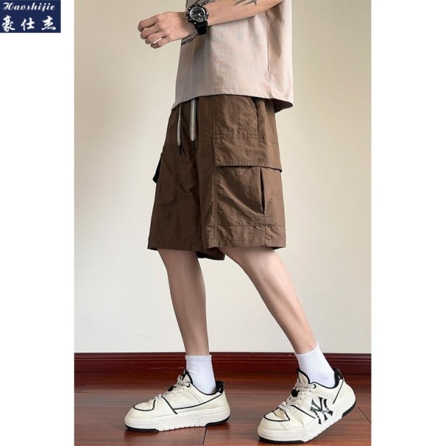 13669189.《百搭潮流》夏季新款潮流舒适透气百搭休闲工装冰丝短裤