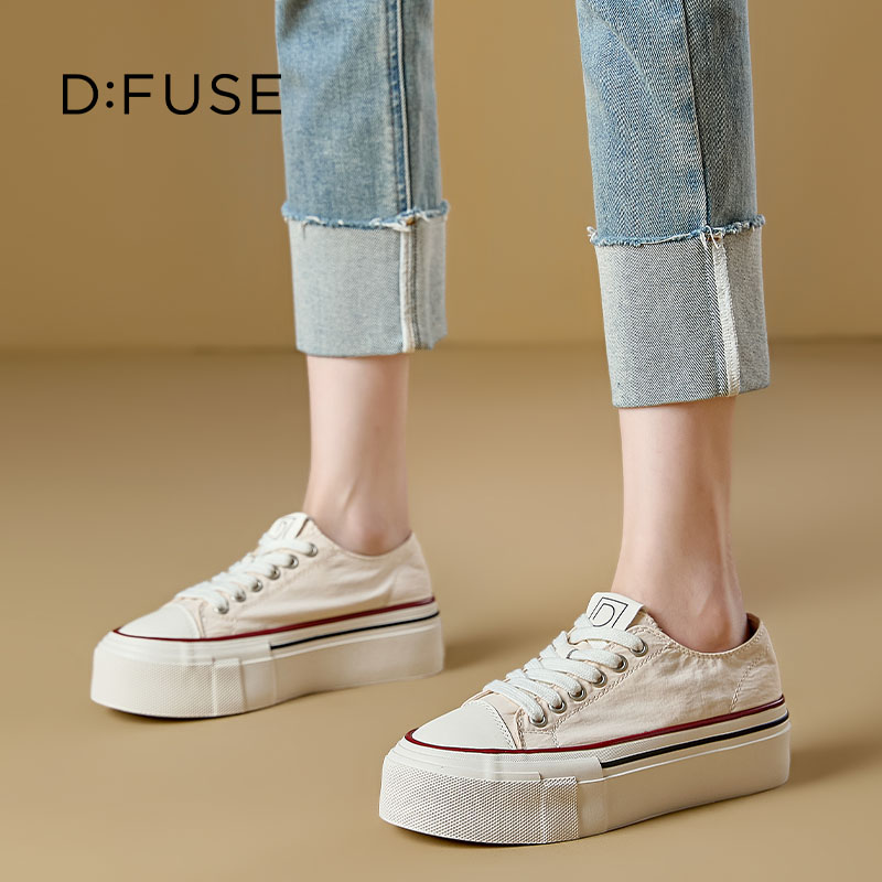 13670006.墨斯本D:Fuse/迪芙斯新款圆头简约气质时尚厚底女休闲鞋星期六集团DFE111258J
