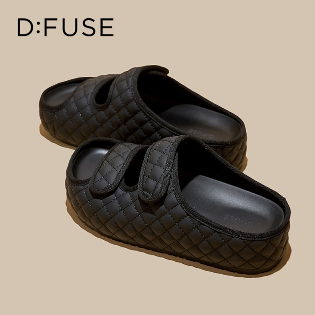 13669999.墨斯本D:Fuse/迪芙斯新款魔术贴简约外穿潮流女拖鞋星期六集团DFE211019I