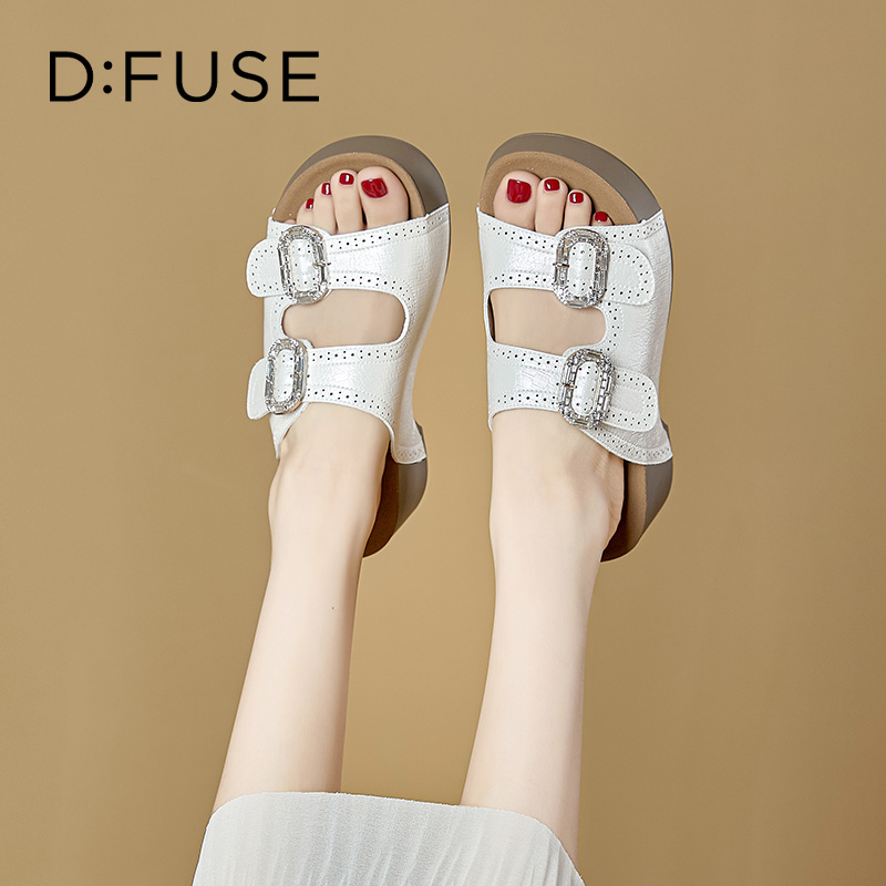 13670016.墨斯本D:Fuse/迪芙斯新款厚底欧美时尚外穿女拖鞋星期六集团DFE211016I