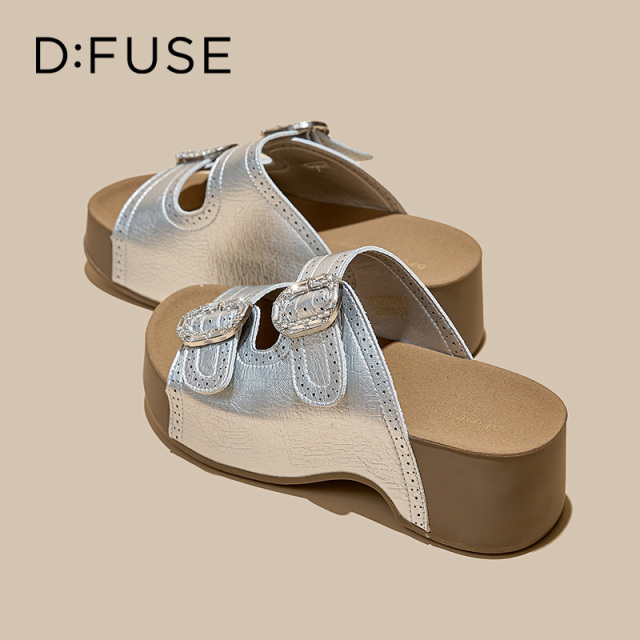 13670016.墨斯本D:Fuse/迪芙斯新款厚底欧美时尚外穿女拖鞋星期六集团DFE211016I