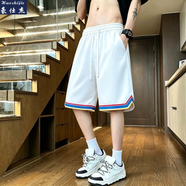 13672468.《百搭潮流》夏季薄款宽松舒适透气冰丝男休闲短裤