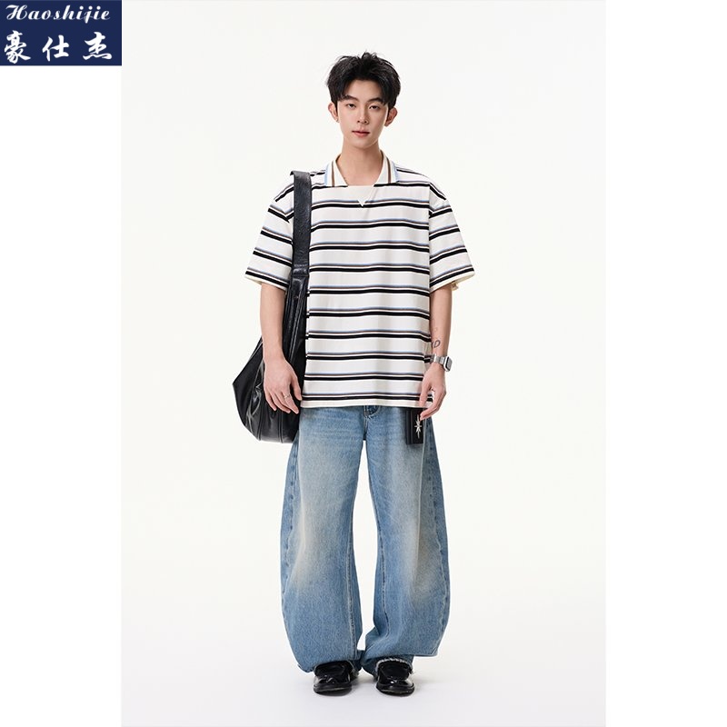 13670841.《休闲简约》夏季新款男士时尚休闲T恤短袖上衣