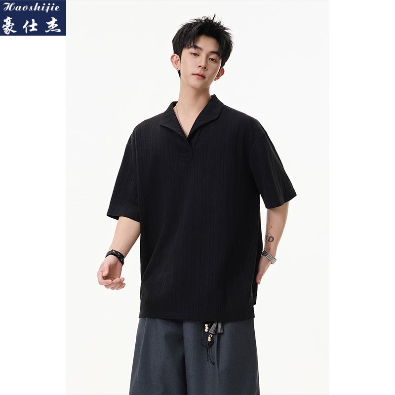 13670843.《百搭潮流》夏季新款男士时尚休闲舒适透气T恤短袖上衣