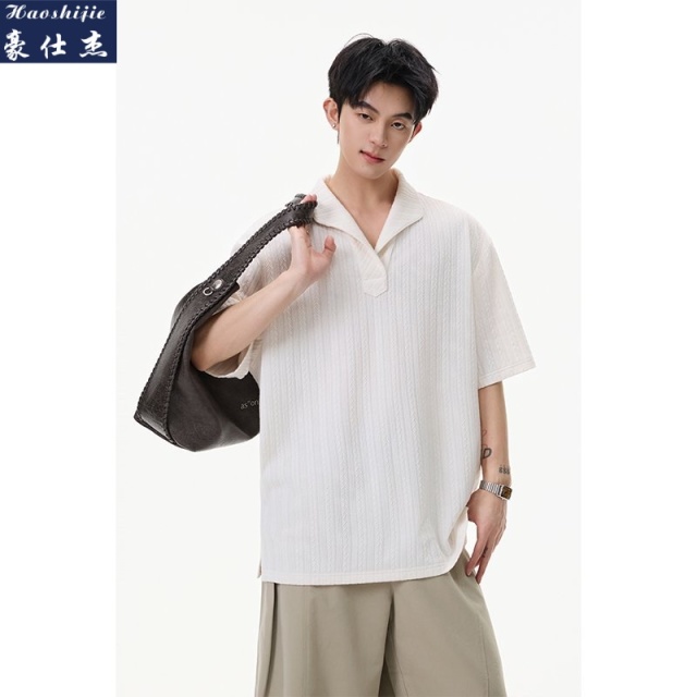13670843.《百搭潮流》夏季新款男士时尚休闲舒适透气T恤短袖上衣