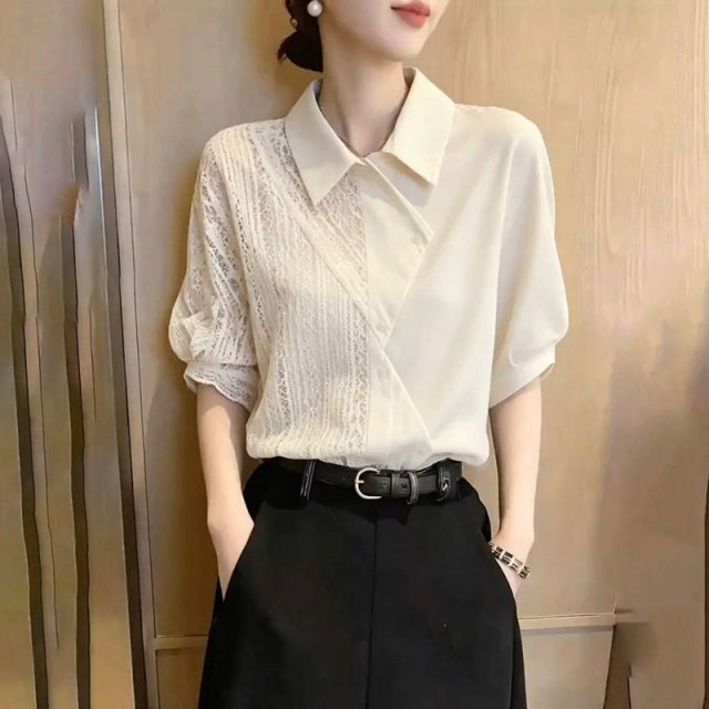 13672353.丹芙娅洋气减龄超火上衣女2026夏季新款高端老钱风气质简约时尚大码女装