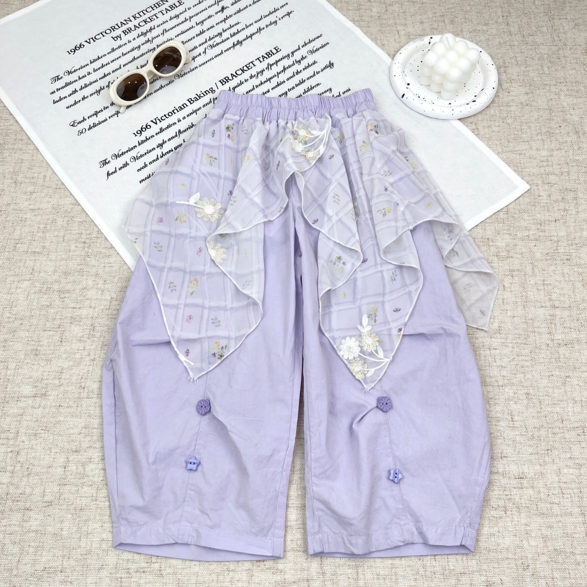 13673675.玛米玛卡女童夏季新款时尚休闲裤(演出服)78630354008