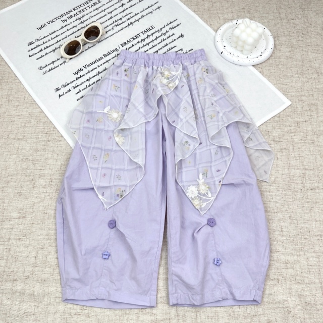 13673675.玛米玛卡女童夏季新款时尚休闲裤(演出服)78630354008