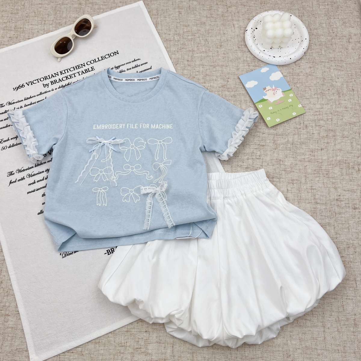 13673661.玛米玛卡女童夏季新款时尚洋气套装(演出服)78630578067
