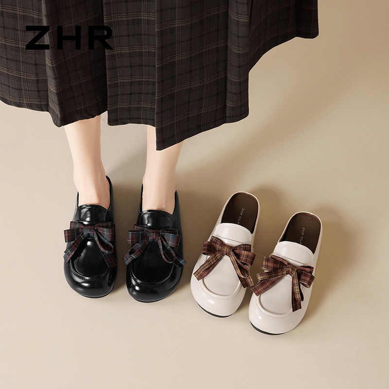 13835524.【ZHR则则】勃肯拖鞋圆头套脚平底女鞋[羊皮软垫]