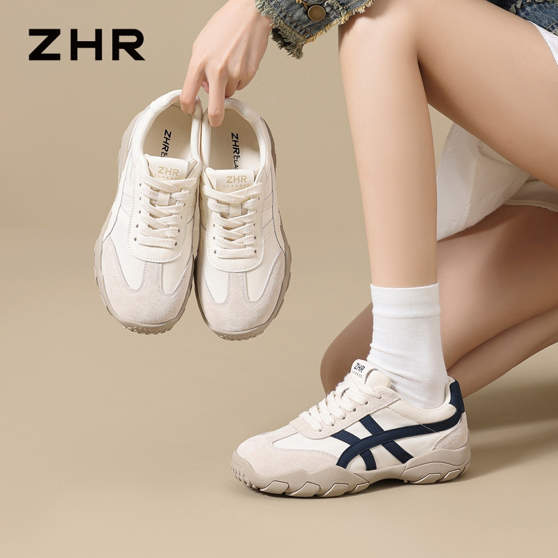 13675332.【ZHR则则】阿甘鞋圆头系带厚底女鞋[牛津布+猪巴戈+超纤]
