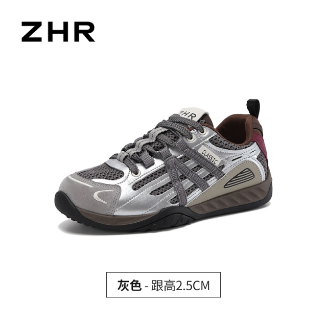 13844695.【ZHR则则】阿甘鞋圆头平底系带女鞋[猪皮软垫]