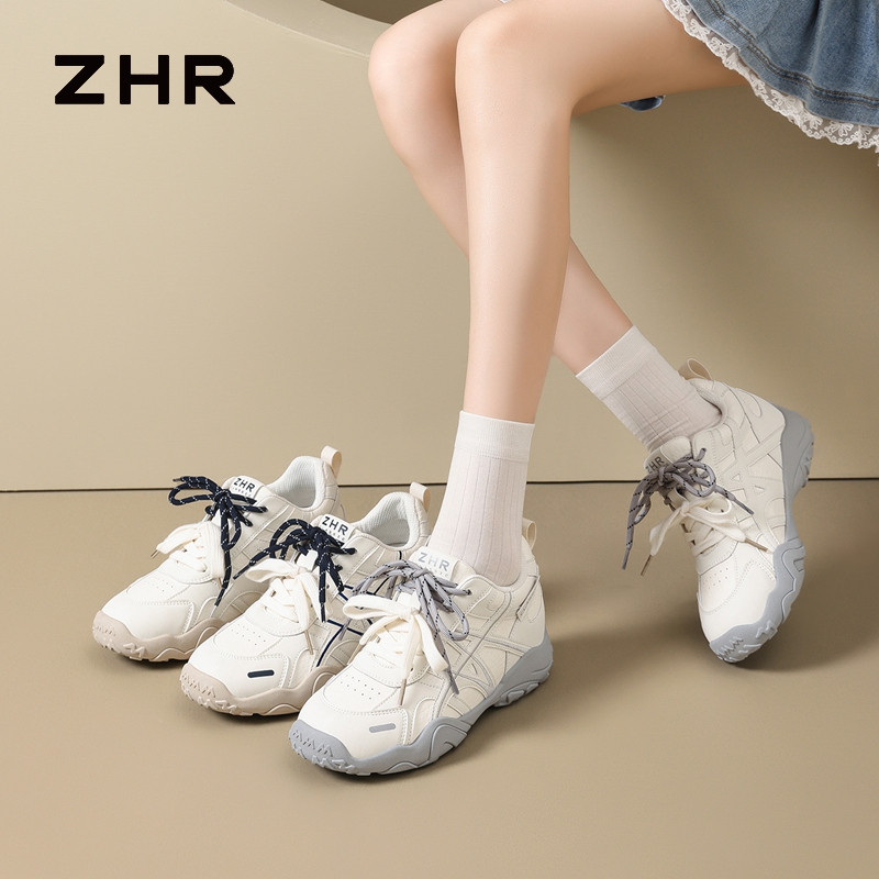 13675347.【ZHR则则】阿甘鞋圆头系带厚底女鞋[猪皮软垫]