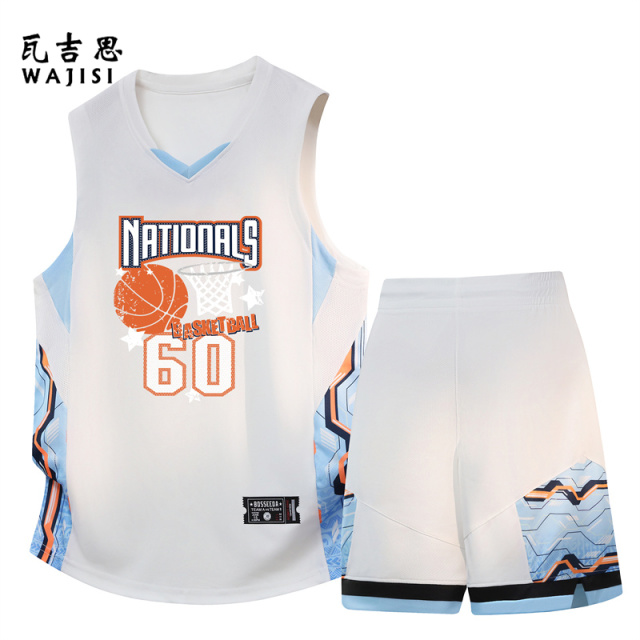 13676566.速干背心套装青少年夏季宽松篮球服男孩学生大童休闲运动两件套薄