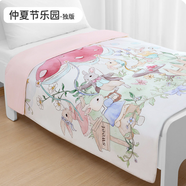 13676165.婧麒儿童夏凉被宝宝空调被a类四季通用幼儿园专用小薄盖婴儿被子