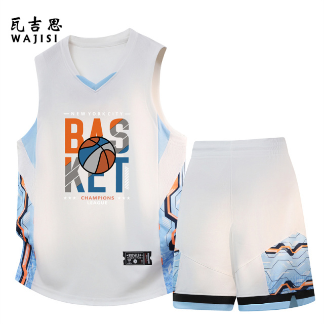 13676569.新款篮球服套装男冰丝速干比赛背心短裤青少年学生夏天运动服