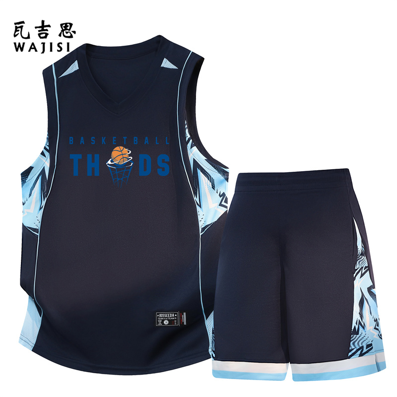 13676610.休闲运动服男套装舒适篮球服夏季青少年冰丝速干无袖背心短裤男款
