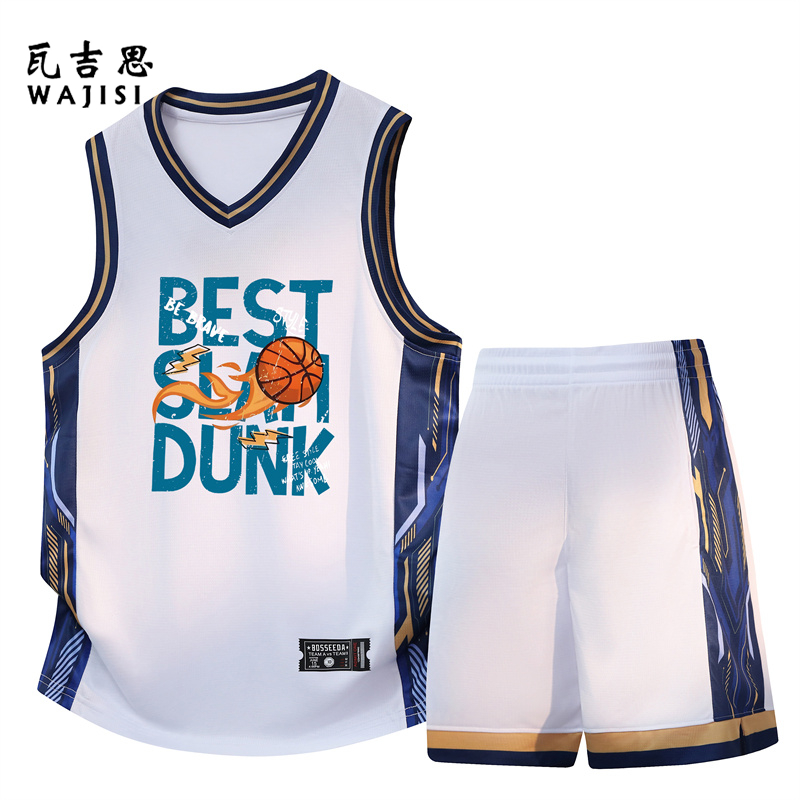 13676594.夏季背心短裤男青少年学生冰丝速干无袖t恤大童篮球衣服运动套装