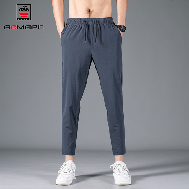 13676926.AEMAPE休闲裤男夏季美式简约百搭男女同款百搭抽绳运动长裤