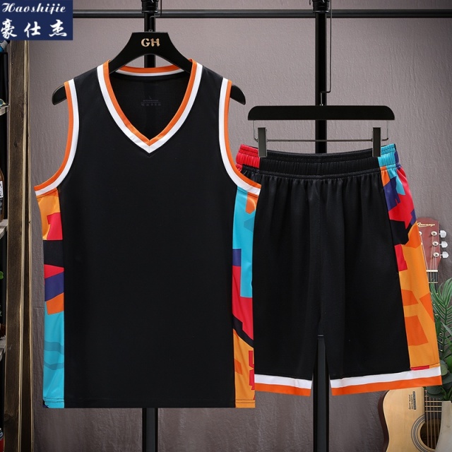 13678563.《透气潮流》夏季篮球服套装男女篮球比赛训练速干队服