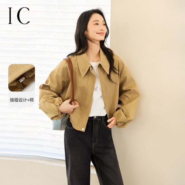13682531.仿牛仔肌理感短外套