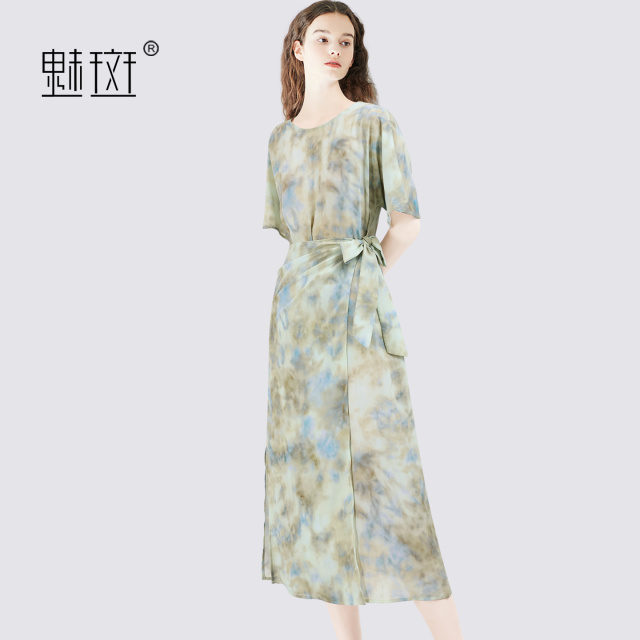 13684223.魅斑连衣裙A字裙