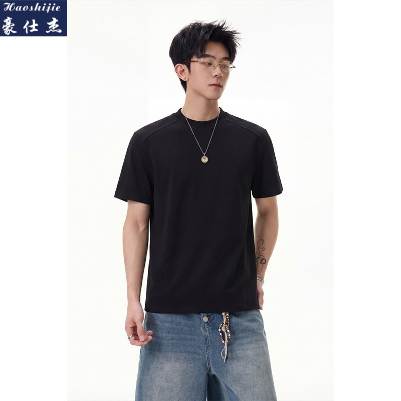 13683488.《潮流百搭》夏季新款男士时尚休闲T恤短袖上衣