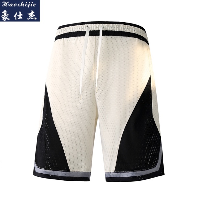13691681.《舒适透气》夏季新款简约速干冰丝短裤休闲运动透气网眼运动短裤