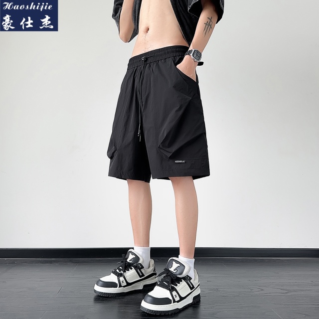 13694187.《百搭潮流》夏季爆款透气网眼速干五分裤子男宽松透气百搭短裤