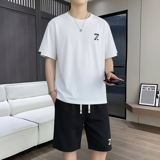 13696656.男士时尚休闲短裤7字套装