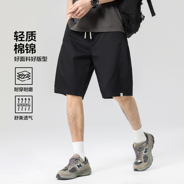 13699351.布衣传说夏季户外薄款通勤直筒男式休闲短裤