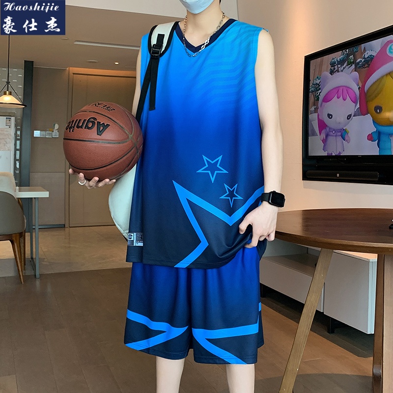 13701317.《百搭潮流》夏季篮球服套装男青少年潮流速干比赛运动服