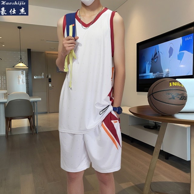 13716436.《清凉宽松》夏季篮球服套装青少年男女比赛训练服速干队服