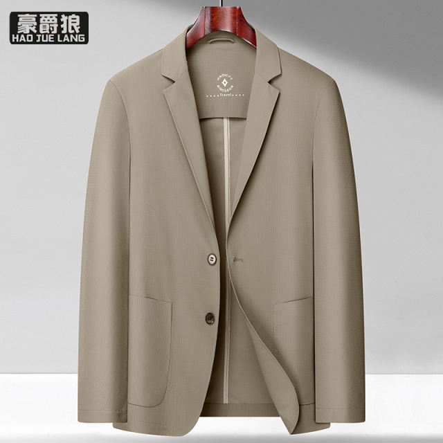 13704000.冰丝薄款西服外套男夏季新款高级感防晒透气抗皱男士西装上衣潮