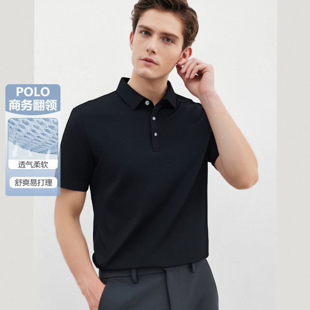 13720174.冰凉丝&易打理夏季清爽透气t恤短袖polo衫男