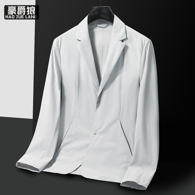 13722817.新款西装外套男春夏轻薄透气西服高级感轻奢商务休闲正装