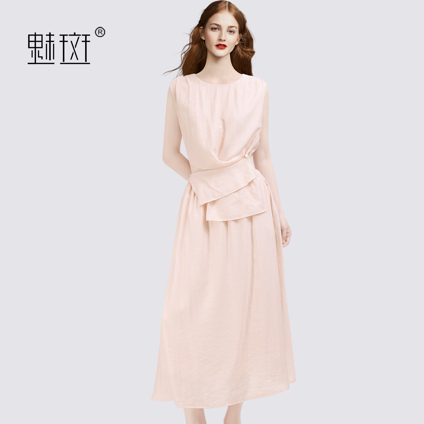 13721507.魅斑粉色连衣裙裙子