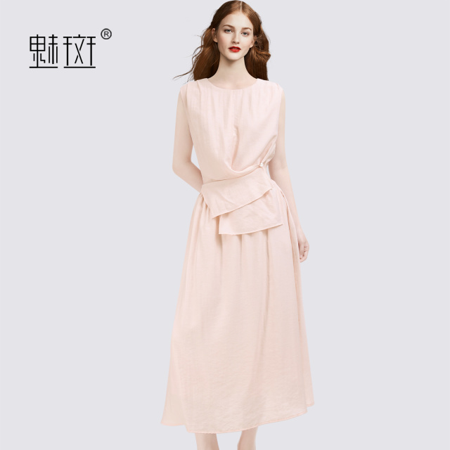 13721507.魅斑粉色连衣裙裙子