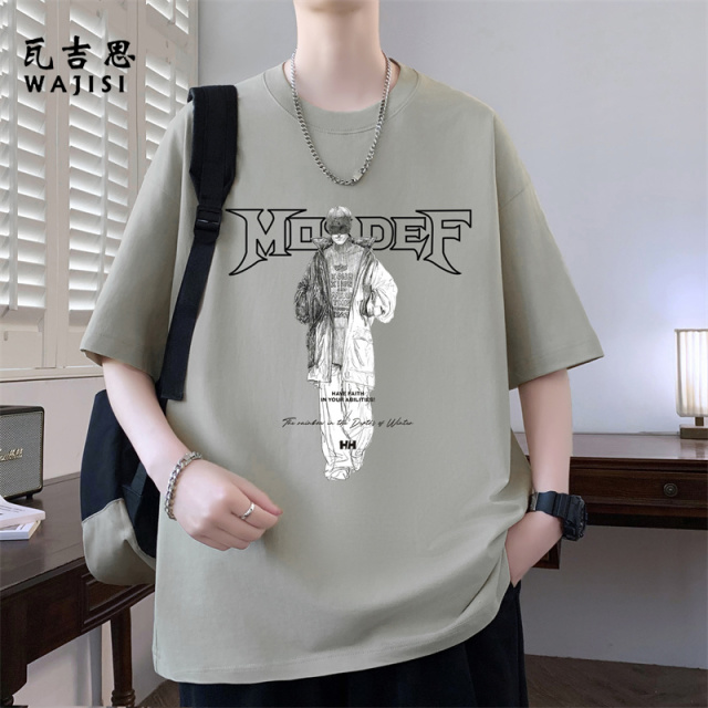 13728935.青少年夏季短袖t恤男孩初中高中学生纯棉半袖大童夏装体恤衫上衣