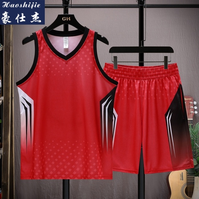 13736905.《休闲时尚》夏季新款篮球服套装男女比赛训练冰丝速干运动服