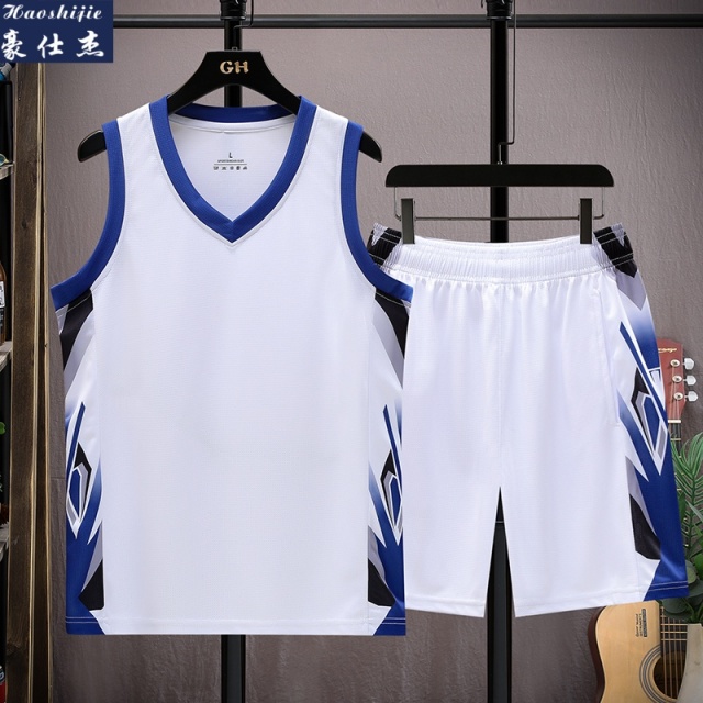 13736878.《休闲简约》夏季篮球服舒适透气套装男女比赛训练速干队服