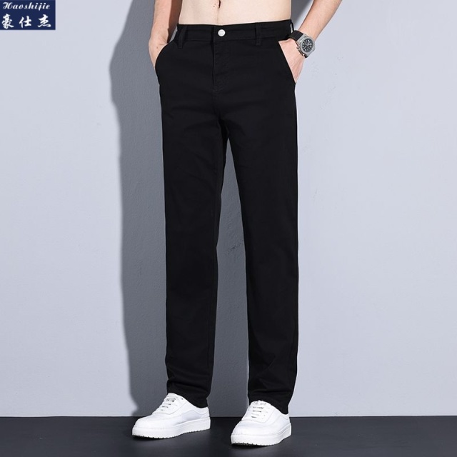 13736889.《百搭潮流》夏季新款男式时尚弹力休闲简约百搭男式休闲裤
