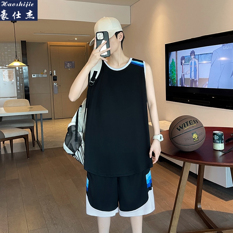 13736913.《简约时尚》夏季新款冰丝套装男女篮球比赛队服速干训练运动服