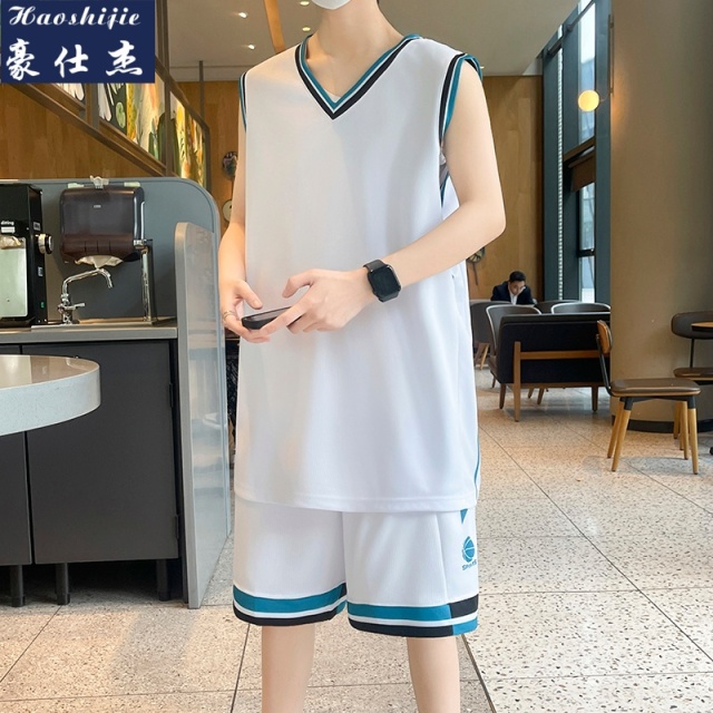 13736903.《清爽舒适》夏季篮球服套装篮球比赛训练服