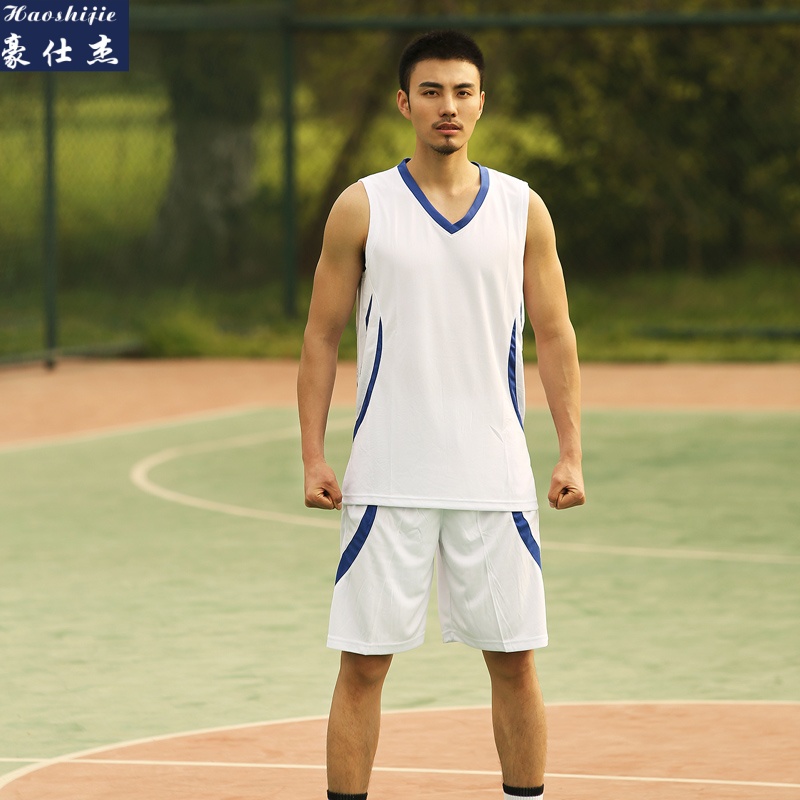 13736901.《简约时尚》夏季冰丝篮球服套装男速干比赛队服